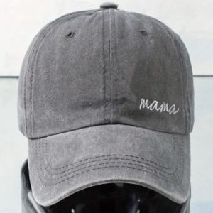 Gray Mama Hat / Baseball Cap